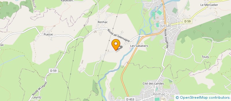 localisation de l'entreprise GAEC DE BESSOU à JUSSAC
