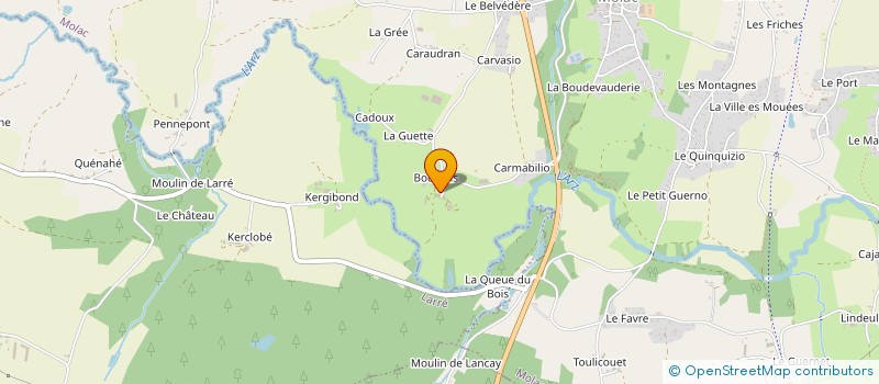 localisation de l'entreprise GAEC DE BOCEZAIS  MOLAC