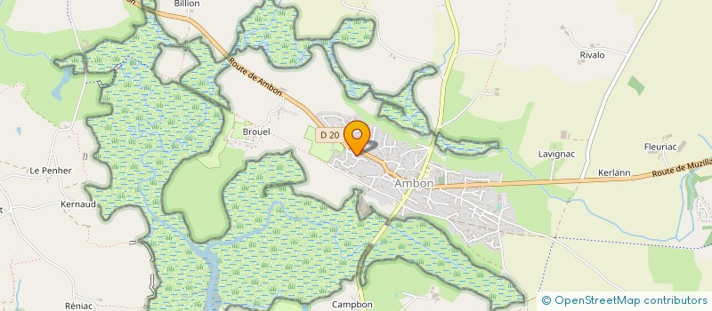localisation de l'entreprise GAEC DE BODREVAN à NOYAL-MUZILLAC