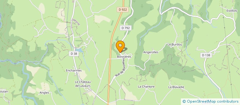 localisation de l'entreprise GAEC DE BOISSIERES à JALEYRAC