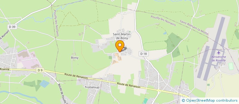 localisation de l'entreprise GAEC DE BOISY à POUILLY-LES-NONAINS