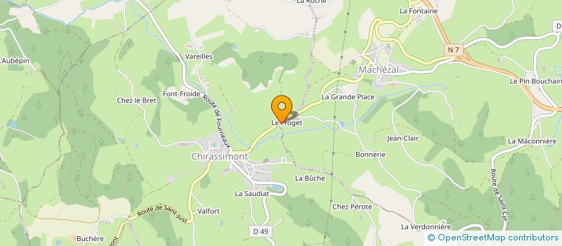 localisation de l'entreprise GAEC DE BONNERIE à MACHEZAL