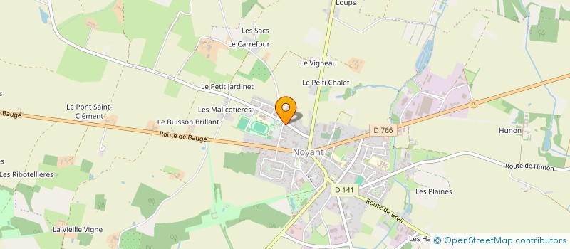 localisation de l'entreprise GAEC DE BONNETTE  NOYANT-VILLAGES