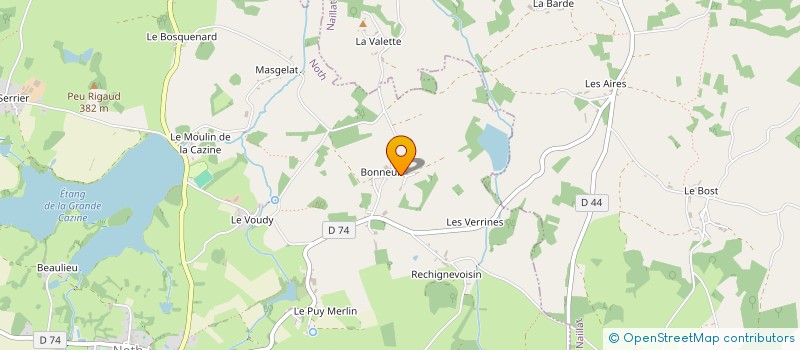 localisation de l'entreprise GAEC DE BONNEUIL  NOTH
