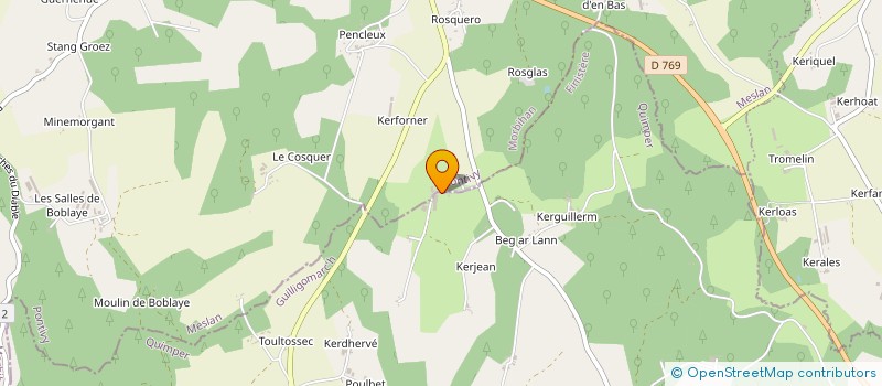localisation de l'entreprise GAEC DE BONTUL à GUILLIGOMARC'H