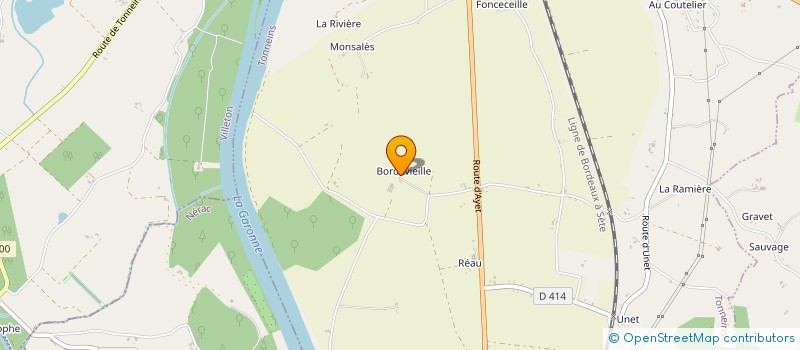localisation de l'entreprise GAEC DE BORDEVIEILLE à TONNEINS