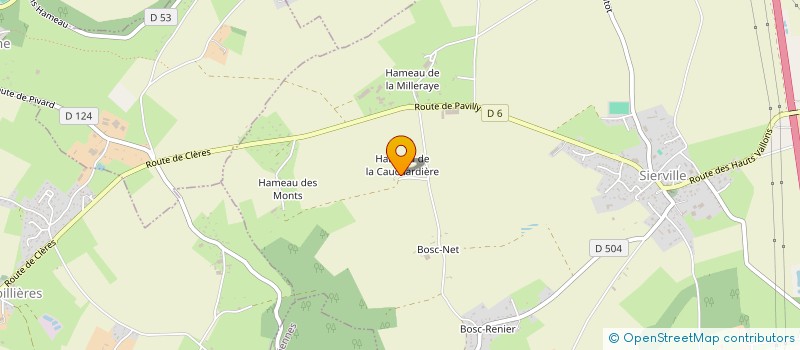 localisation de l'entreprise GAEC DE BOSSCHERE à FRICHEMESNIL