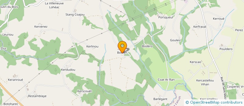 localisation de l'entreprise GAEC DE BOTVEN à LANGONNET