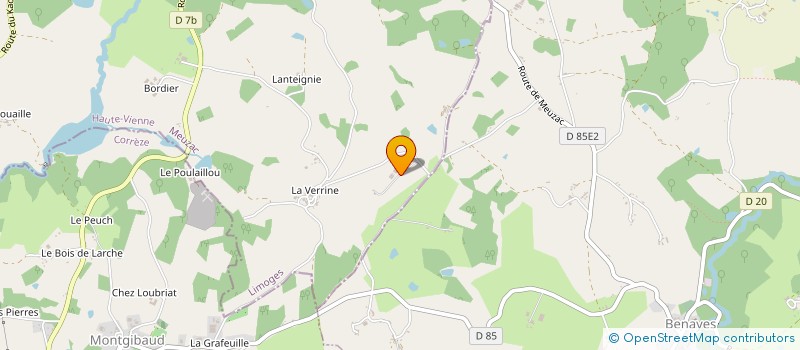 localisation de l'entreprise GAEC DE BOUEIX à MEUZAC