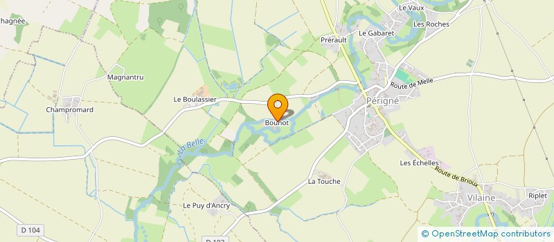 localisation de l'entreprise GAEC DE BOUNOT à PERIGNE