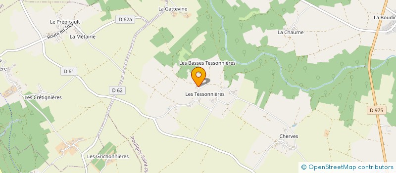 localisation de l'entreprise GAEC DE BOUSSE à POULIGNY-SAINT-PIERRE