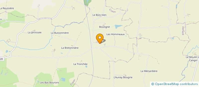 localisation de l'entreprise GAEC DE BOUTIGNE  CRAON