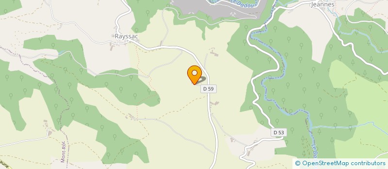 localisation de l'entreprise GAEC DE BOUYSSOU à RAYSSAC