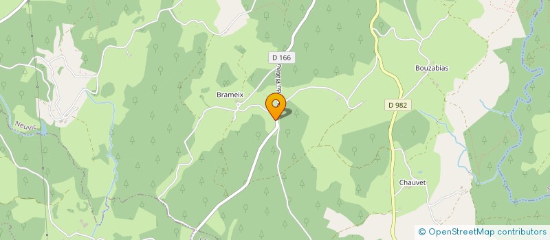 localisation de l'entreprise GAEC DE BRAMEIX  NEUVIC