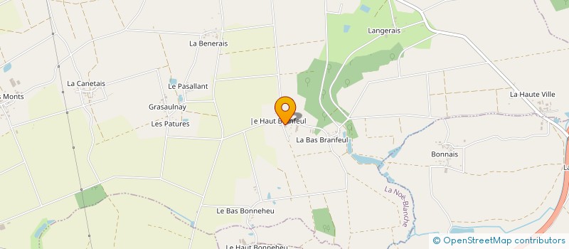localisation de l'entreprise GAEC DE BRANFEUL à LA NOE-BLANCHE