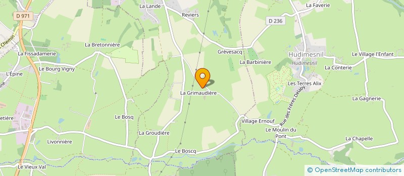 localisation de l'entreprise GAEC DE BREDEVILLE à COUDEVILLE-SUR-MER