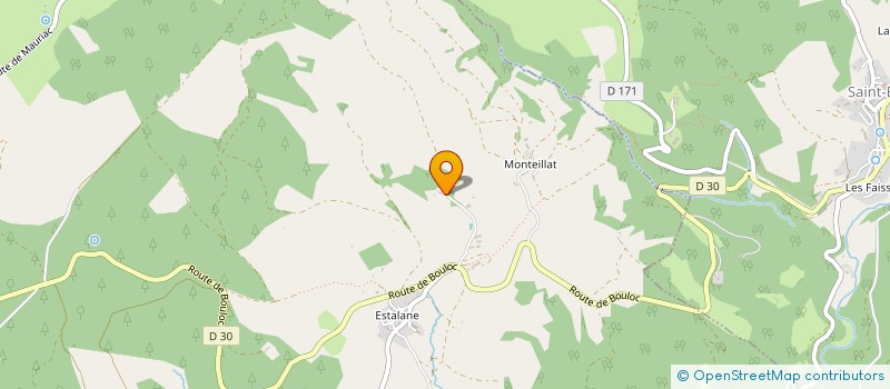 localisation de l'entreprise GAEC DE BRINHAC  SAINT-LAURENT-DE-LEVEZOU