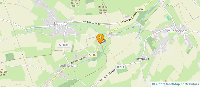 localisation de l'entreprise GAEC DE BROEUCQ à LEDINGHEM
