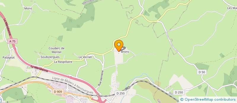 localisation de l'entreprise GAEC DE BRONS HAUTS à SAINT-GEORGES