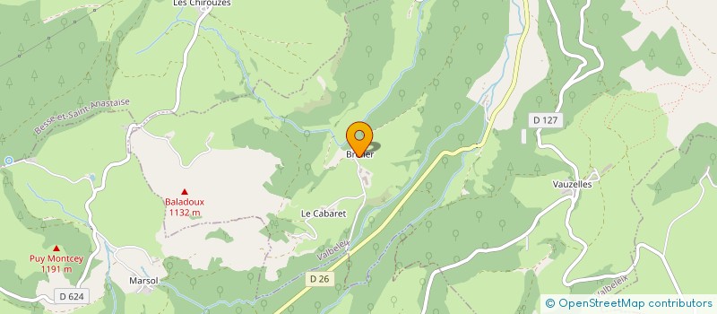localisation de l'entreprise GAEC DE BROSLIER à VALBELEIX