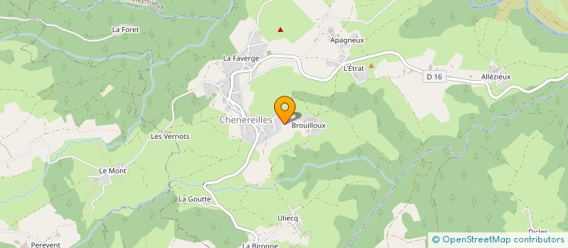 localisation de l'entreprise GAEC DE BROUILLOUX à CHENEREILLES