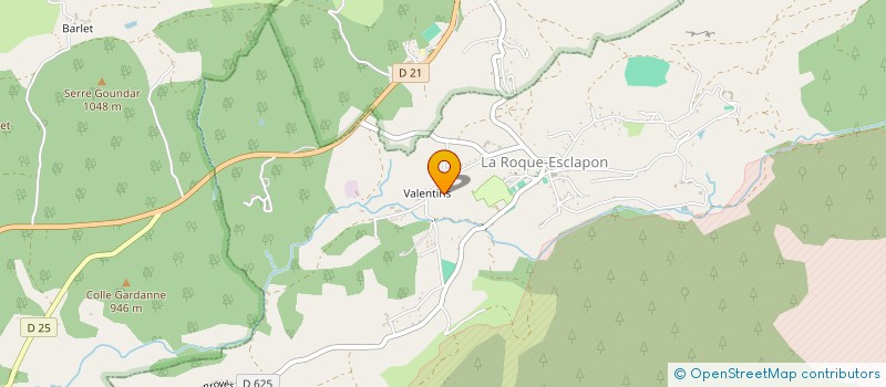 localisation de l'entreprise GAEC DE BROVES à LA ROQUE-ESCLAPON