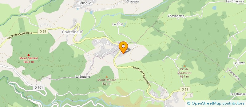 localisation de l'entreprise GAEC DE BULLIEU  SAVIGNEUX