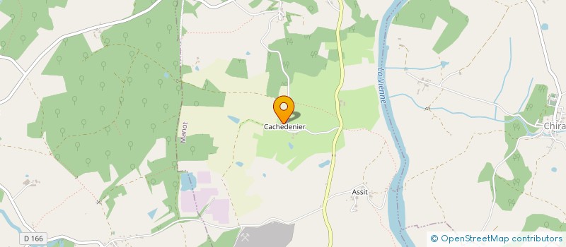 localisation de l'entreprise GAEC DE CACHEDENIER à MANOT