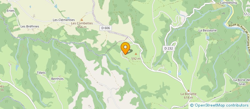 localisation de l'entreprise GAEC DE CALVANCE  CONQUES-EN-ROUERGUE