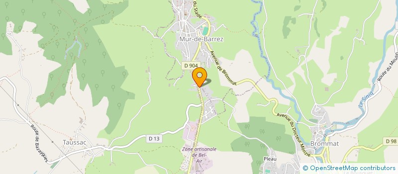 localisation de l'entreprise GAEC DE CALVET à LACROIX-BARREZ