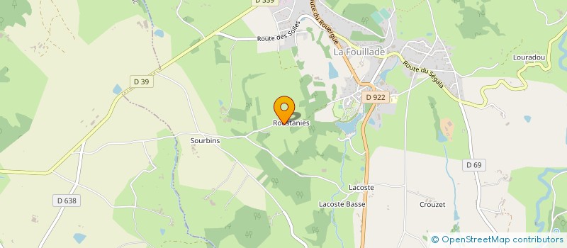 localisation de l'entreprise GAEC DE CALVY  LA FOUILLADE