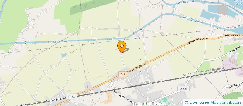 localisation de l'entreprise GAEC DE CAMON à LABARTHE-RIVIERE