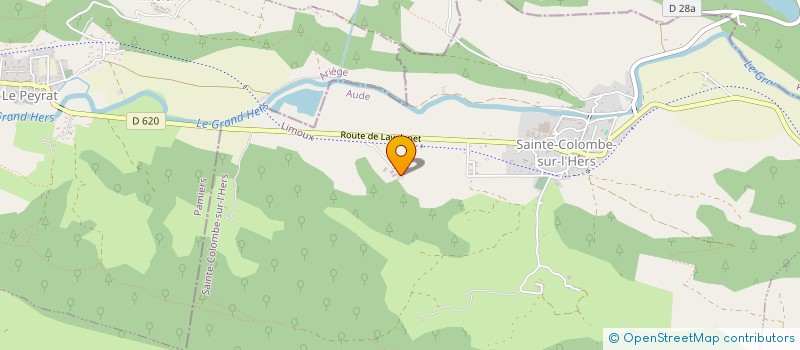 localisation de l'entreprise GAEC DE CAMPCAIROLE  SAINTE-COLOMBE-SUR-L'HERS