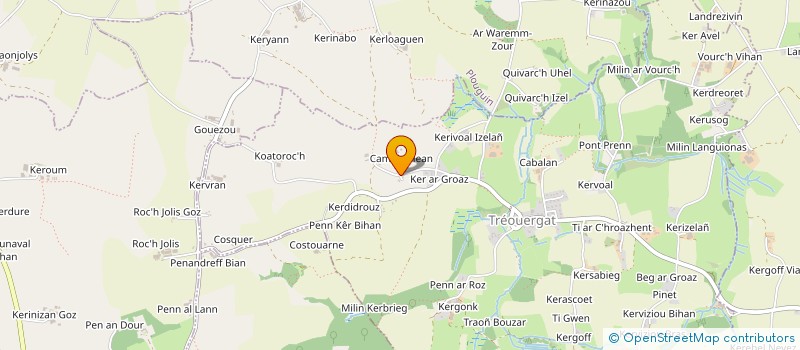 localisation de l'entreprise GAEC DE CAMPIR MEAN à TREOUERGAT