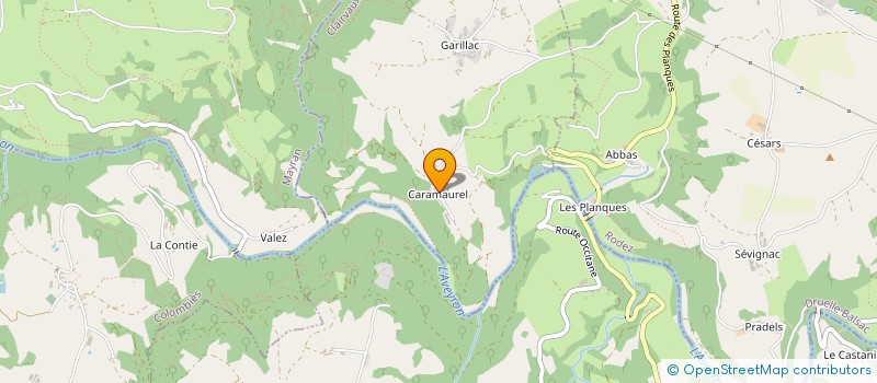 localisation de l'entreprise GAEC DE CARAMAUREL à CLAIRVAUX-D AVEYRON