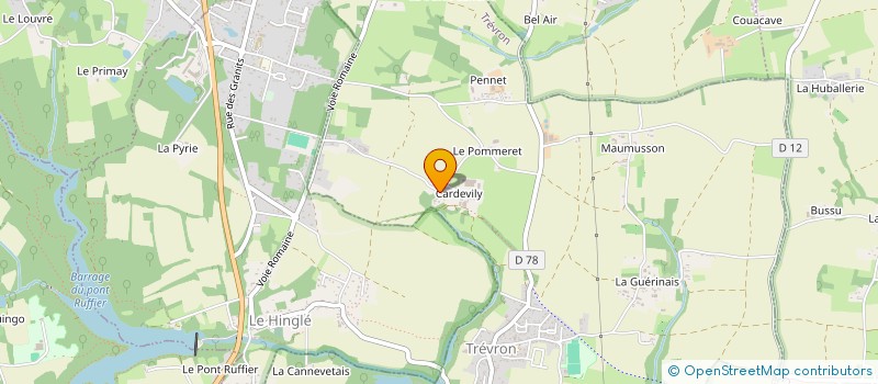 localisation de l'entreprise GAEC DE CARDEVILY à TREVRON
