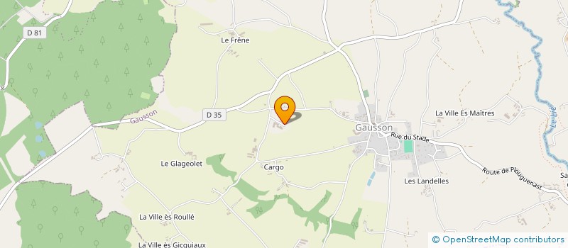 localisation de l'entreprise GAEC DE CARPHI à GAUSSON
