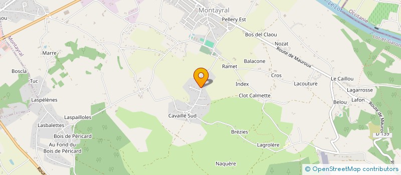 localisation de l'entreprise GAEC DE CATARAN  BLANQUEFORT-SUR-BRIOLANCE