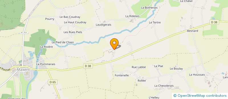 localisation de l'entreprise GAEC DE CATILLAN à MAXENT