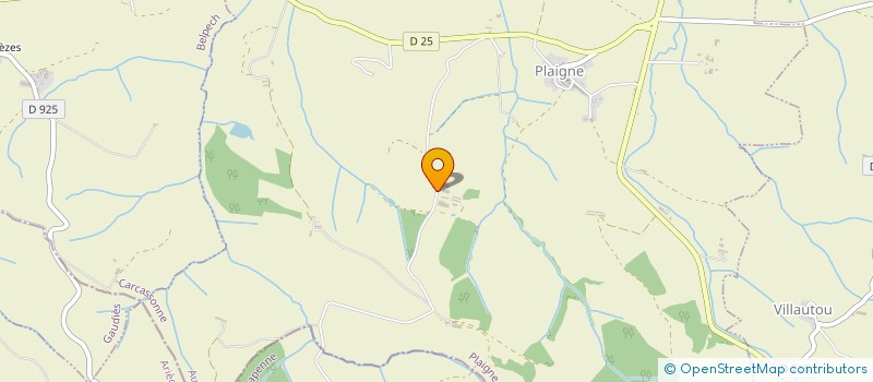 localisation de l'entreprise GAEC DE CAUDEMIQUE à PLAIGNE