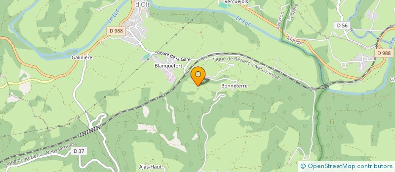 localisation de l'entreprise GAEC DE CAUMELS  CAMPAGNAC