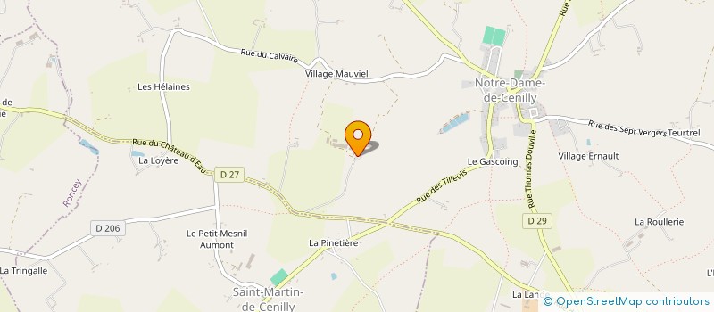 localisation de l'entreprise GAEC DE CAUMONT à NOTRE-DAME-DE-CENILLY
