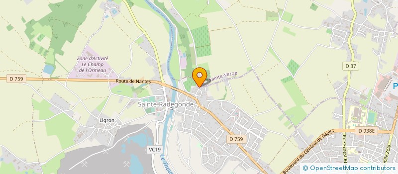 localisation de l'entreprise GAEC DE CELLES à SAINTE-VERGE