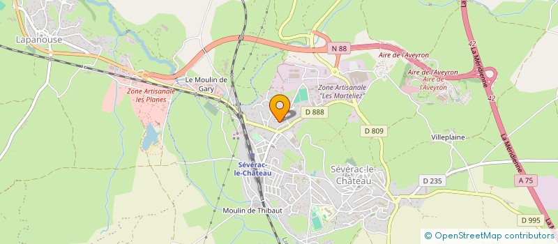 localisation de l'entreprise GAEC DE CEZES à SEVERAC D'AVEYRON