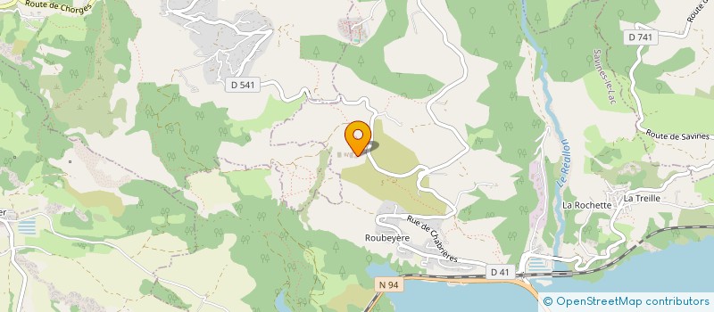 localisation de l'entreprise GAEC DE CHABRIERES  SAVINES-LE-LAC