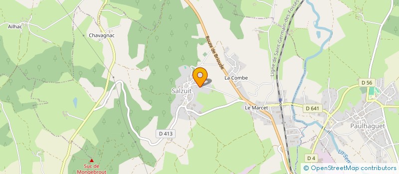 localisation de l'entreprise GAEC DE CHALIERGUE à SAINT-GEORGES-D AURAC
