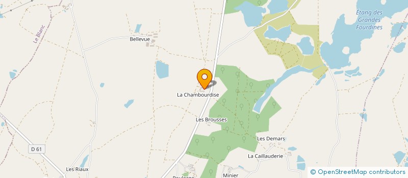 localisation de l'entreprise GAEC DE CHAMBOURDISSE à RUFFEC