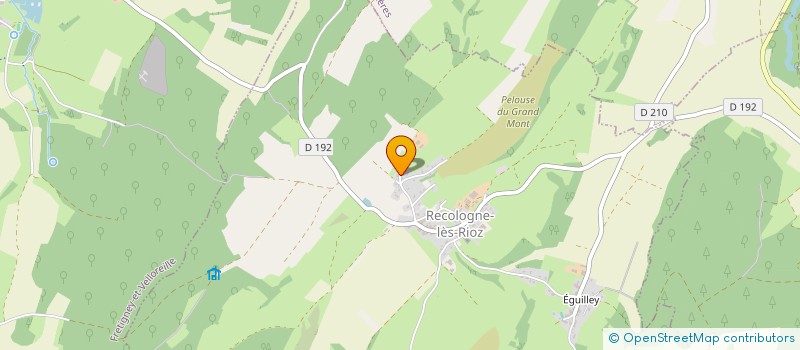 localisation de l'entreprise GAEC DE CHAMBROTTE  RECOLOGNE-LES-RIOZ