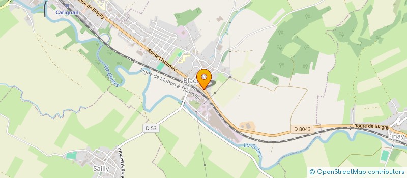 localisation de l'entreprise GAEC DE CHAMOUILLY  LES DEUX-VILLES