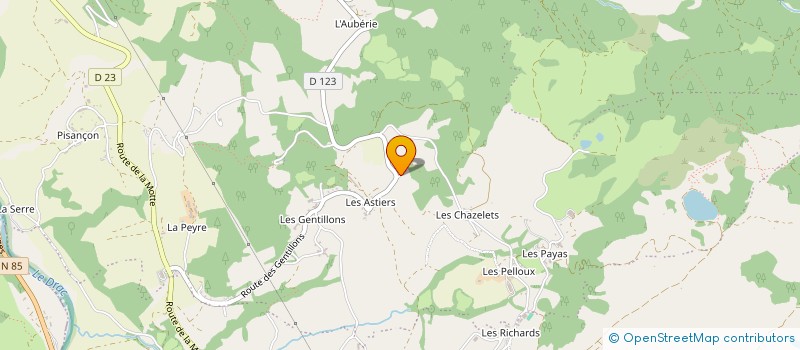 localisation de l'entreprise GAEC DE CHAMP GRAND  SAINT-BONNET-EN-CHAMPSAUR